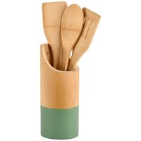 Küchenhelferset 81161 - Hellbraun/Hellgrün, Basics, Holz (9/9/30cm) - Kesper