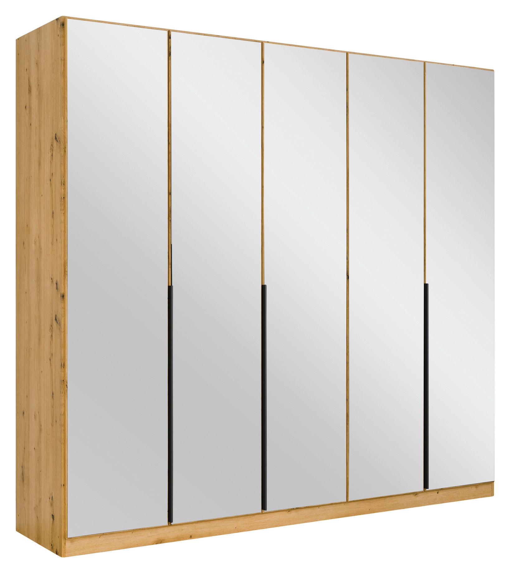 Drehtürenschrank Skyla Eiche Artisan/Glas B: 226 cm - Eiche Artisan, MODERN, Holzwerkstoff (226/210/54cm) - Rauch Möbel