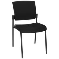 Besucherstuhl K9 V Pro Schwarz - Schwarz, MODERN, Textil/Metall (48/90/58cm) - MID.YOU