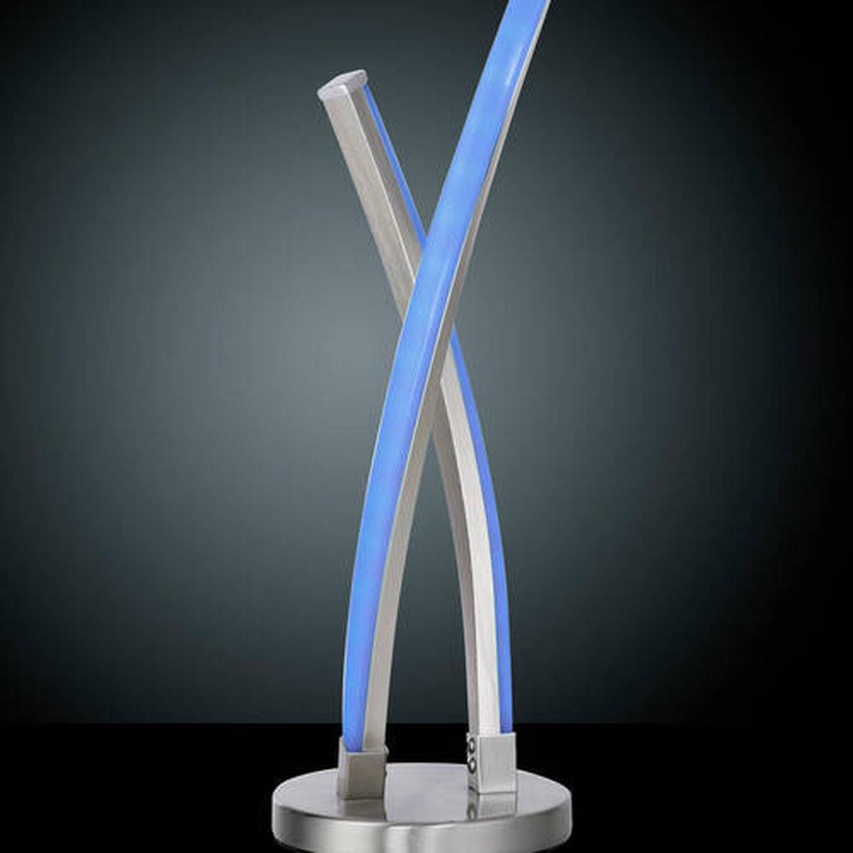 LED-Tischlampe Lolasmart-Swing dimmbar Silber Farbwechsler - Design, Kunststoff/Metall (13/48,5cm)