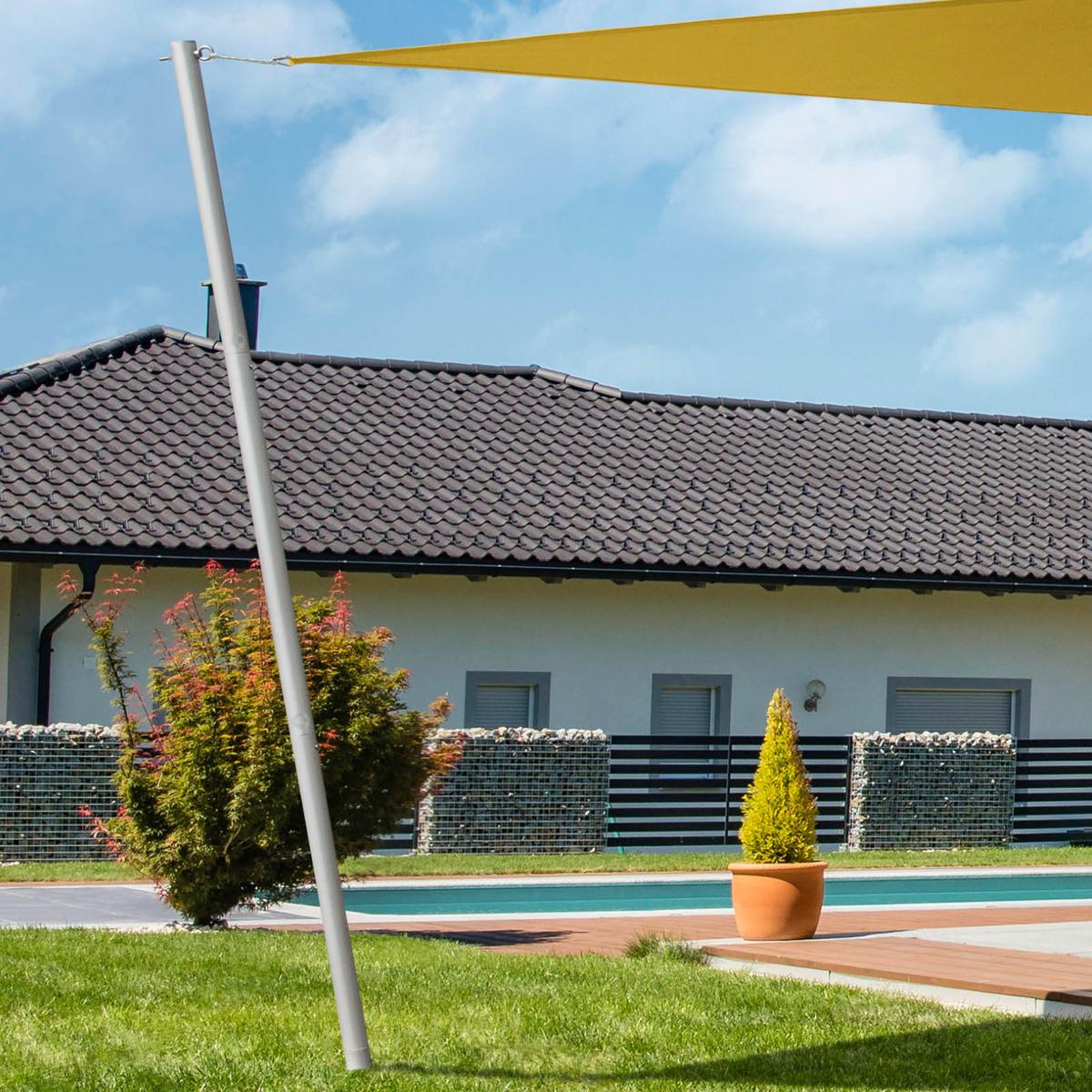 Sonnensegel Dreieckig 3x3 M - Gelb, Basics, Kunststoff (300/300cm)