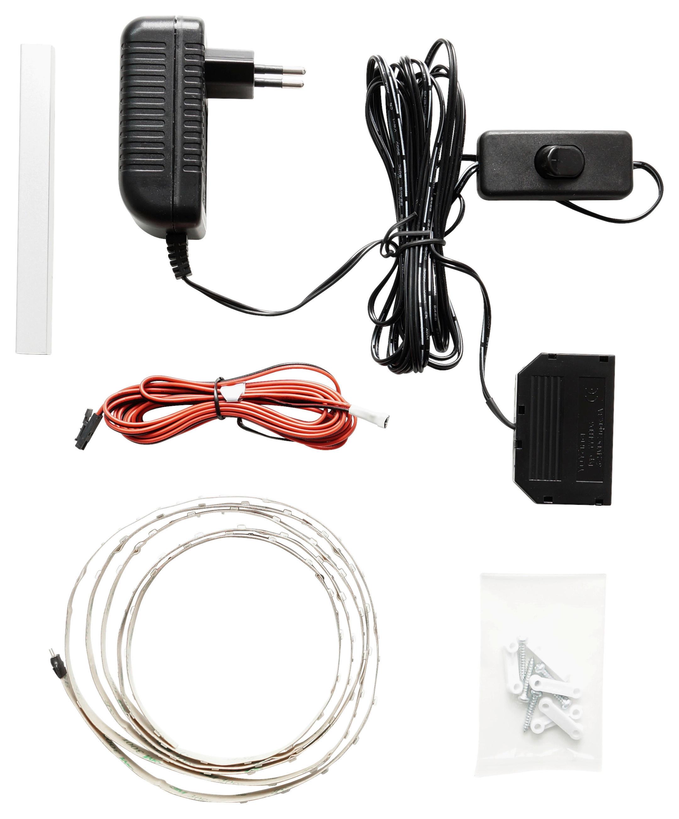 Led-stripe Trento Set 1 Tageslichtweiß - Design, Kunststoff/Metall (60/1/1cm) - Livetastic