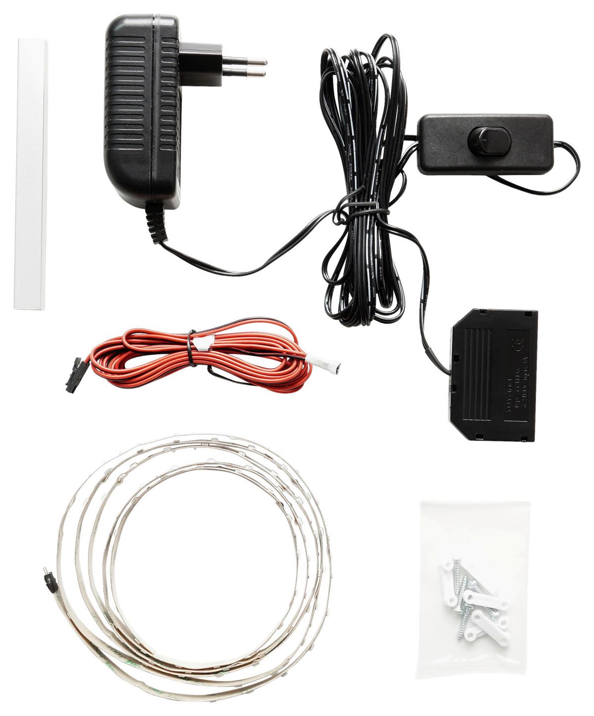 Led-stripe Trento Set 1 Tageslichtweiß - Design, Kunststoff/Metall (60/1/1cm) - Livetastic