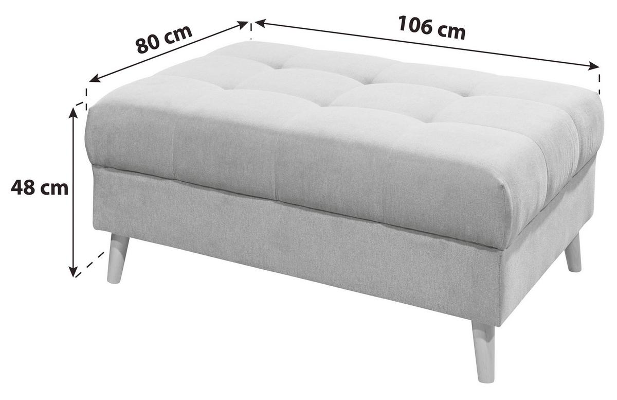 Taburetka Alice antracitová - farba borovice/antracitová, Konventionell, drevo/kompozitné drevo (106/48/80cm) - MID.YOU