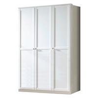 Šatní skříň FILOU šířka 135cm - bílá/barvy zinku, Basics, kov/kompozitní dřevo (135/198/58cm)