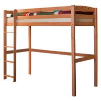 Vysoká postel TOLLY R přirodní - barvy buku, Basics, dřevo (90/200cm) - MID.YOU