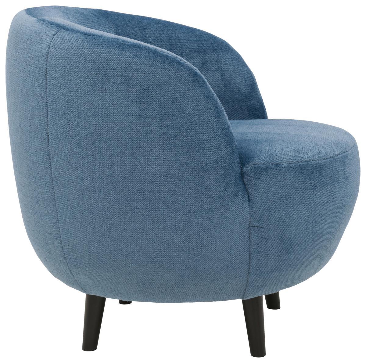 Sessel Looks Xiv - Blau/Schwarz, Design, Textil (72/72/76cm) - LOOKS by W.Joop