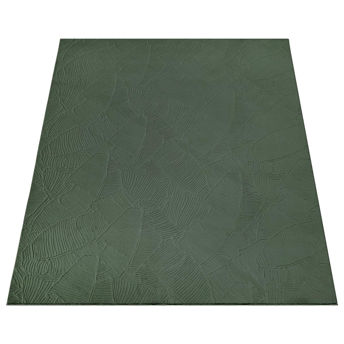 Webteppich Stilo - Grün, KONVENTIONELL, Textil (80/150cm)