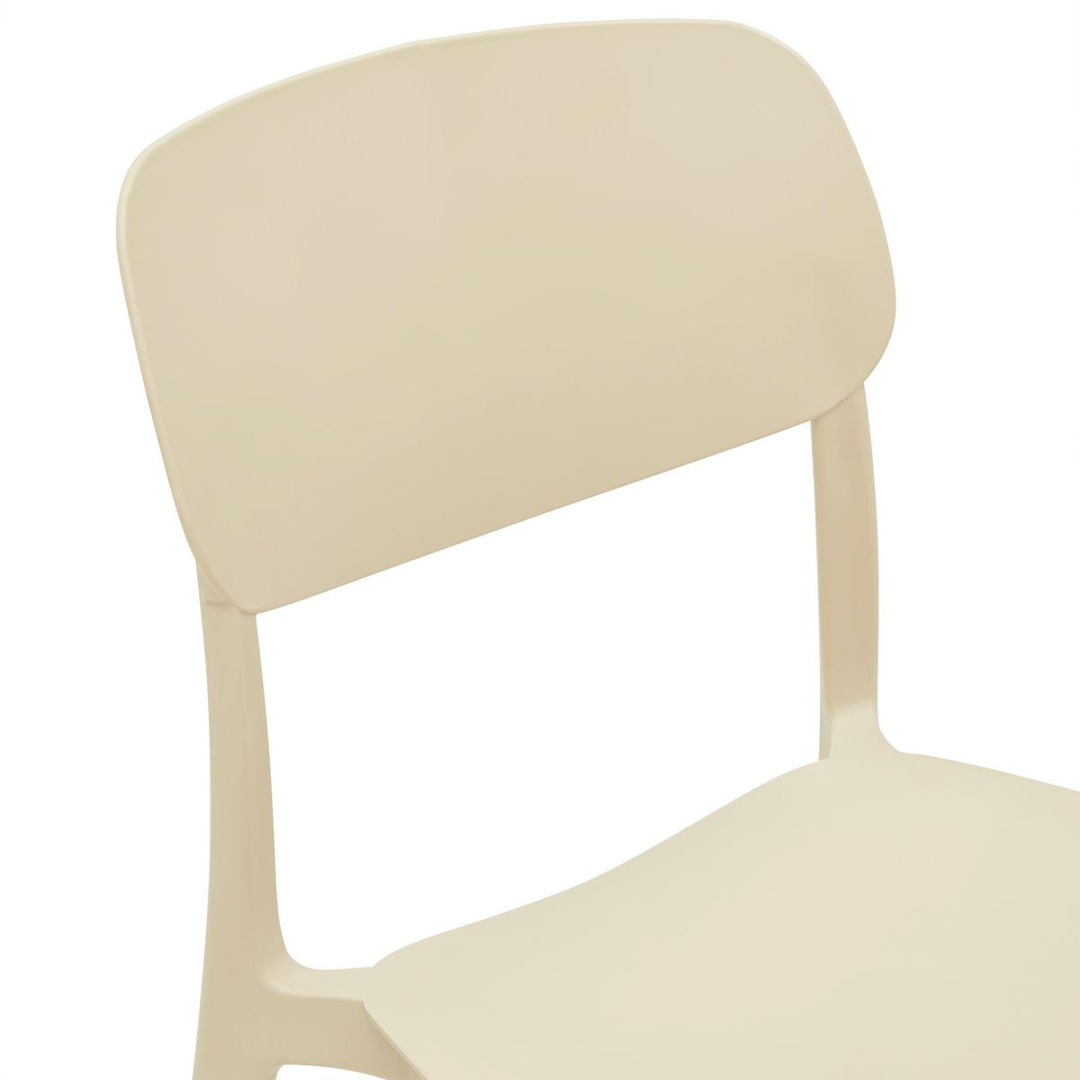 Stohovatelní židle JIŘÍ *CENOVÝ TRHÁK* béžová - béžová, Moderní, plast (44/78/49cm) - Based
