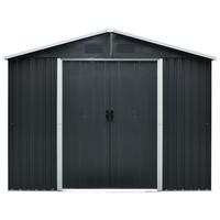 Gerätehaus Ohne Boden 301x214x238 Cm - Anthrazit/Weiß, Basics, Metall (301/214/238cm)