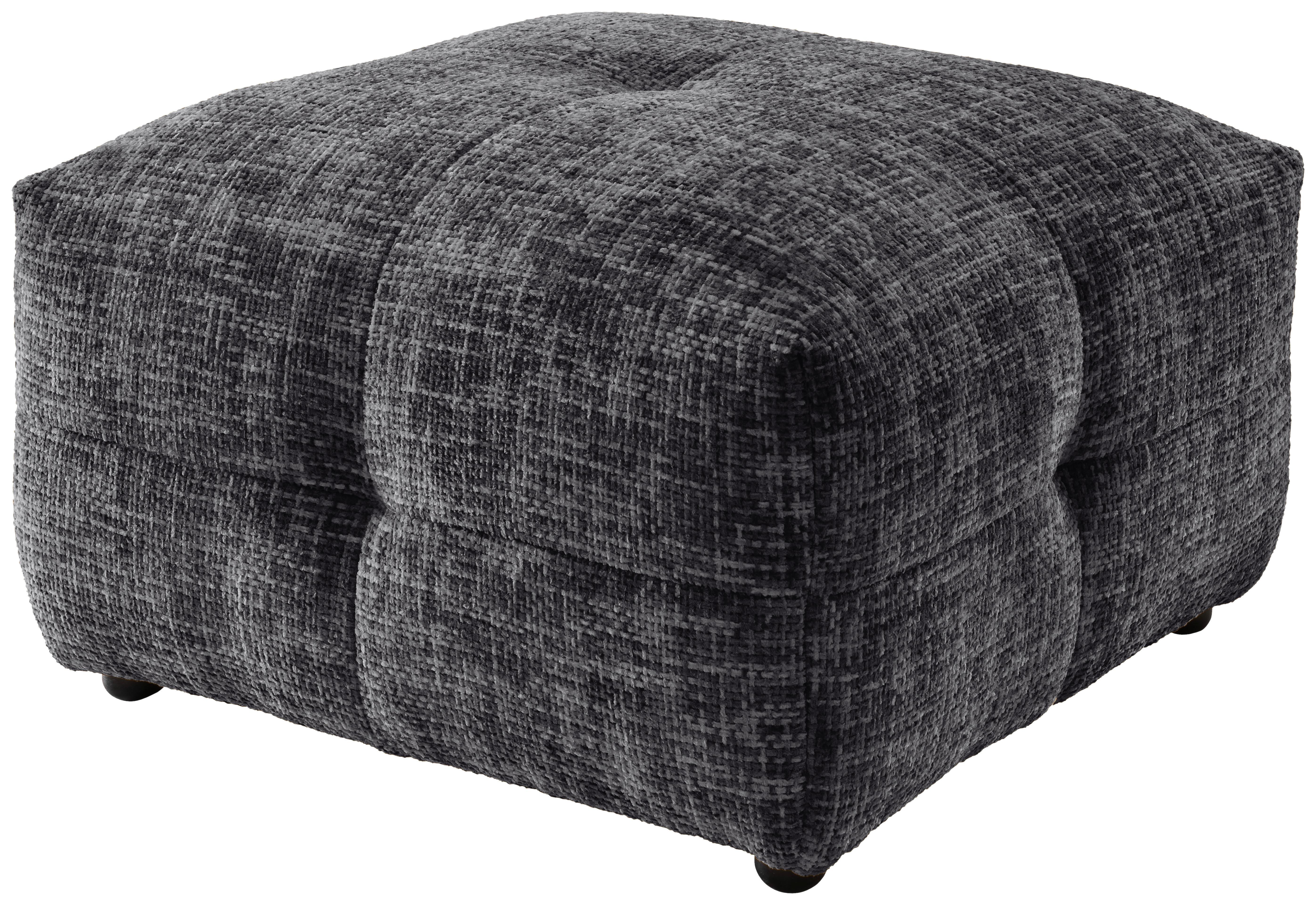 Hocker Velice, Schwarz B: 72 Cm - Schwarz, Design, Textil (72/44/72cm) - Livetastic