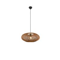 Hängeleuchte 312300136 Hedda - Schwarz/Braun, Natur, Naturmaterialien/Metall (52/150cm) - Trio Leuchten
