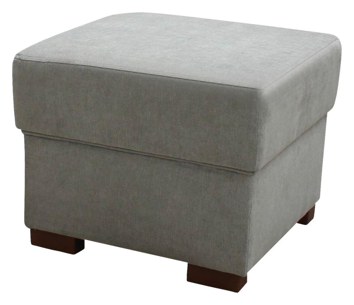 TABURET CHANDLER - světle šedá/hnědá, Design, dřevo/textil (51/43/51cm) - Ondega