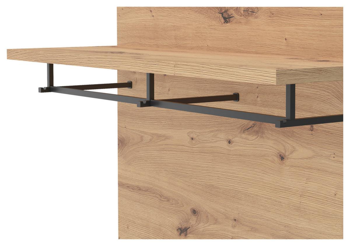 Garderobenpaneel Turino Eiche Artisan Dekor B: 86 cm - MODERN, Holzwerkstoff (86/101/29,6cm)
