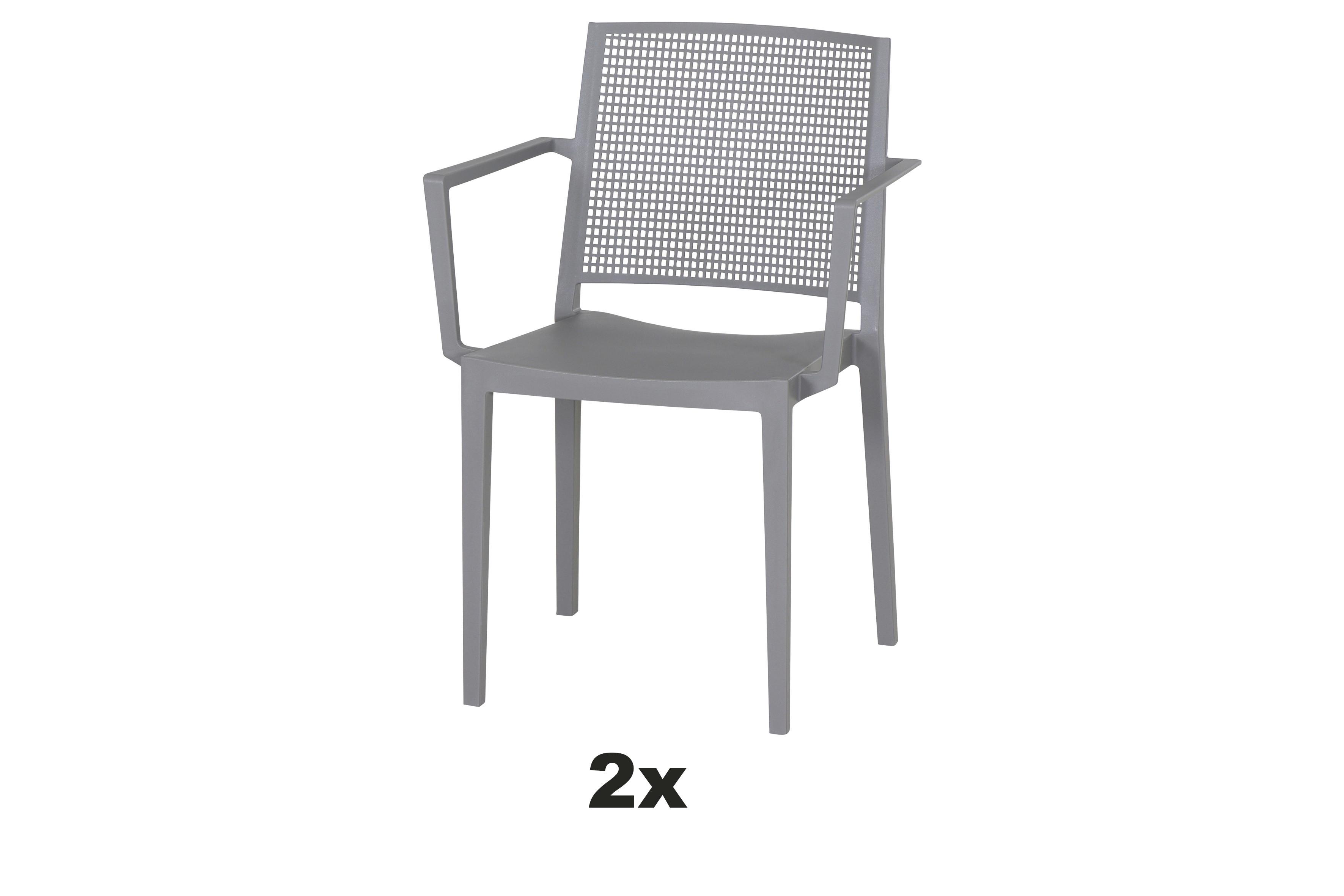 Stapelstuhl T20099 - Grau, Basics, Kunststoff (46/80/56cm) - Siena Garden