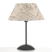 TISCHLEUCHTE Schwarz Cognac L: 30 cm 22W - Cognac/Schwarz, Basics, Kunststoff/Textil (30/30/40cm)