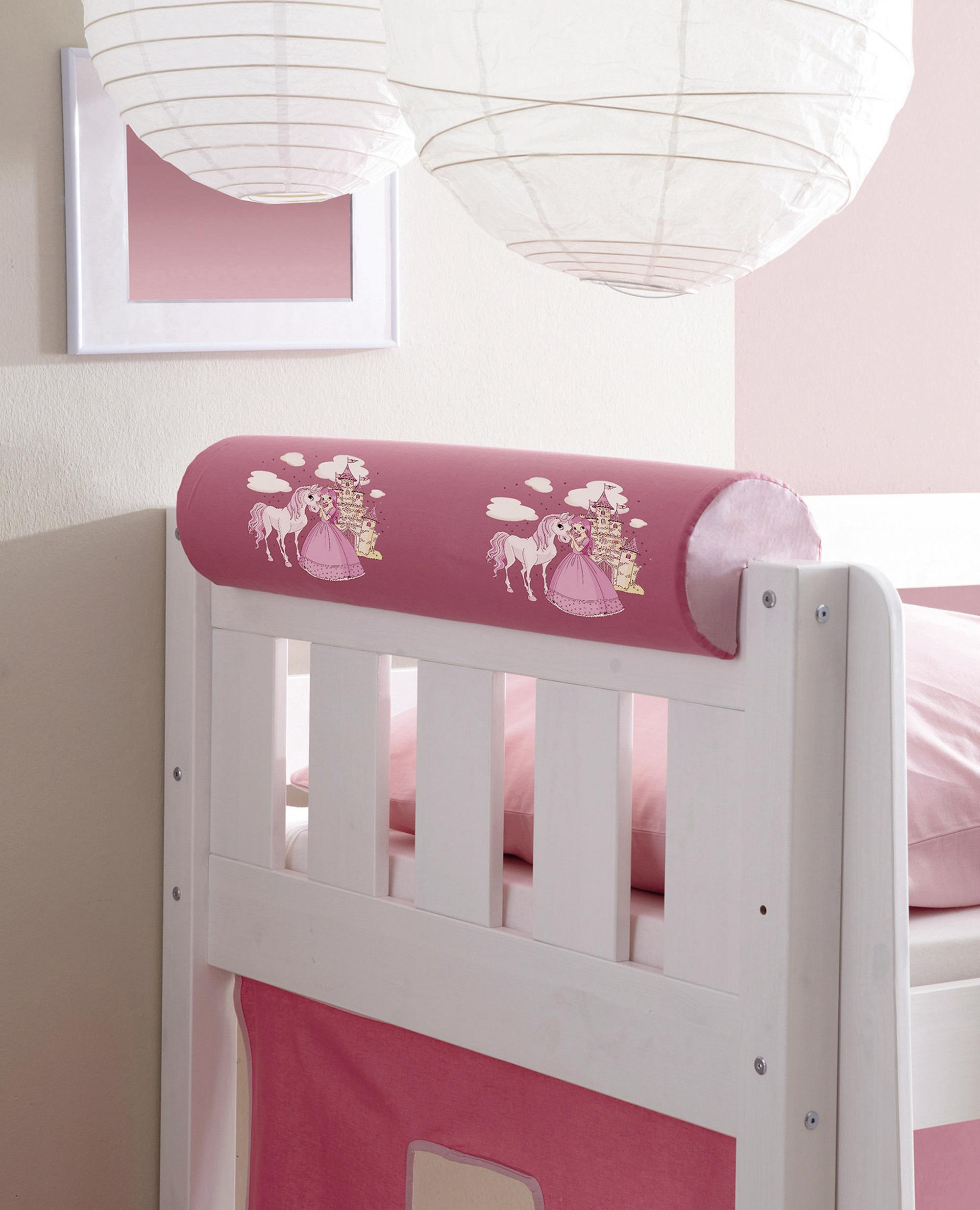 Kinder-nackenkissen Pink Prinzessinnenmotiv L: 79 Cm - Pink, KONVENTIONELL, Textil (16,5/79cm) - MID.YOU