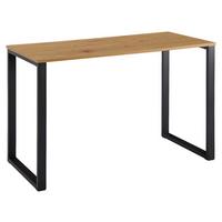 Trendový psací stůl s kovovými nohami š: 120cm - černá/hnědá, Moderní, kov/kompozitní dřevo (120/60/76cm) - MID.YOU