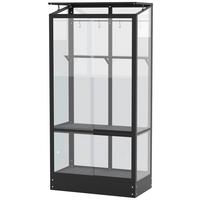 Balkon-gewächshaus Polis 350 Schwarz Metall/glas H: 165,5cm - Schwarz, Basics, Glas/Metall (81,2/165,5/81,2cm)