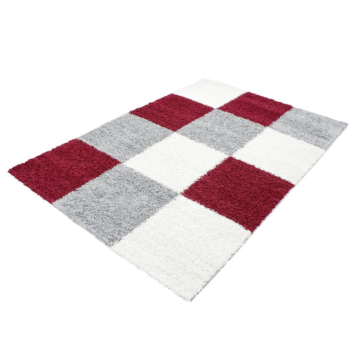 Hochflor Teppich Rot Life 80x150 cm - Rot, KONVENTIONELL, Textil (80/150cm) - Novel