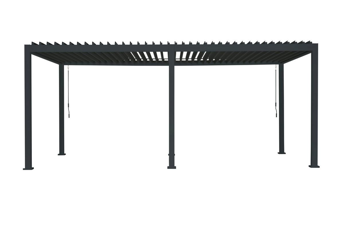 Pergola Classic Anthrazit 3x6 - Anthrazit, MODERN, Metall (600/250/300cm) - Gardenson