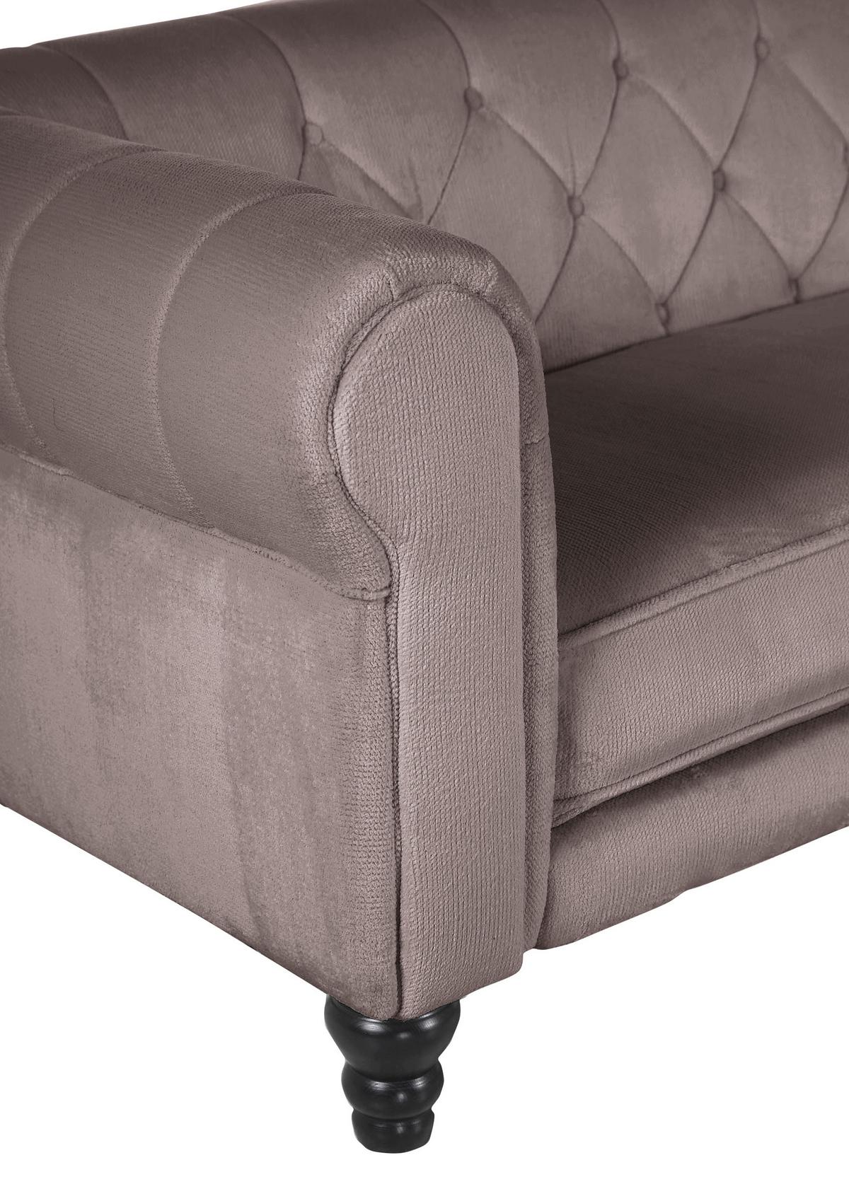 Ecksofa Jonte Schlammfarben S: 260x160 cm - Schlammfarben/Dunkelbraun, Design, Textil (260/160cm) - MID.YOU