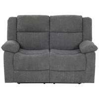 2-Sitzer-Sofa Chester Mit Relaxfunktion Grau B: 153 cm - Schwarz/Grau, Basics, Textil (153/101/90cm) - P & B