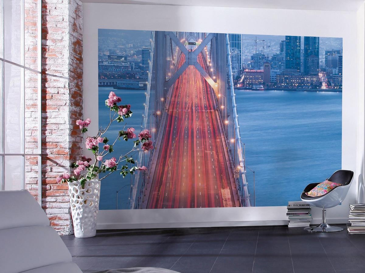 Vliestapete Sh034-Vd3 San Francisco Blues - Design (300/200cm)