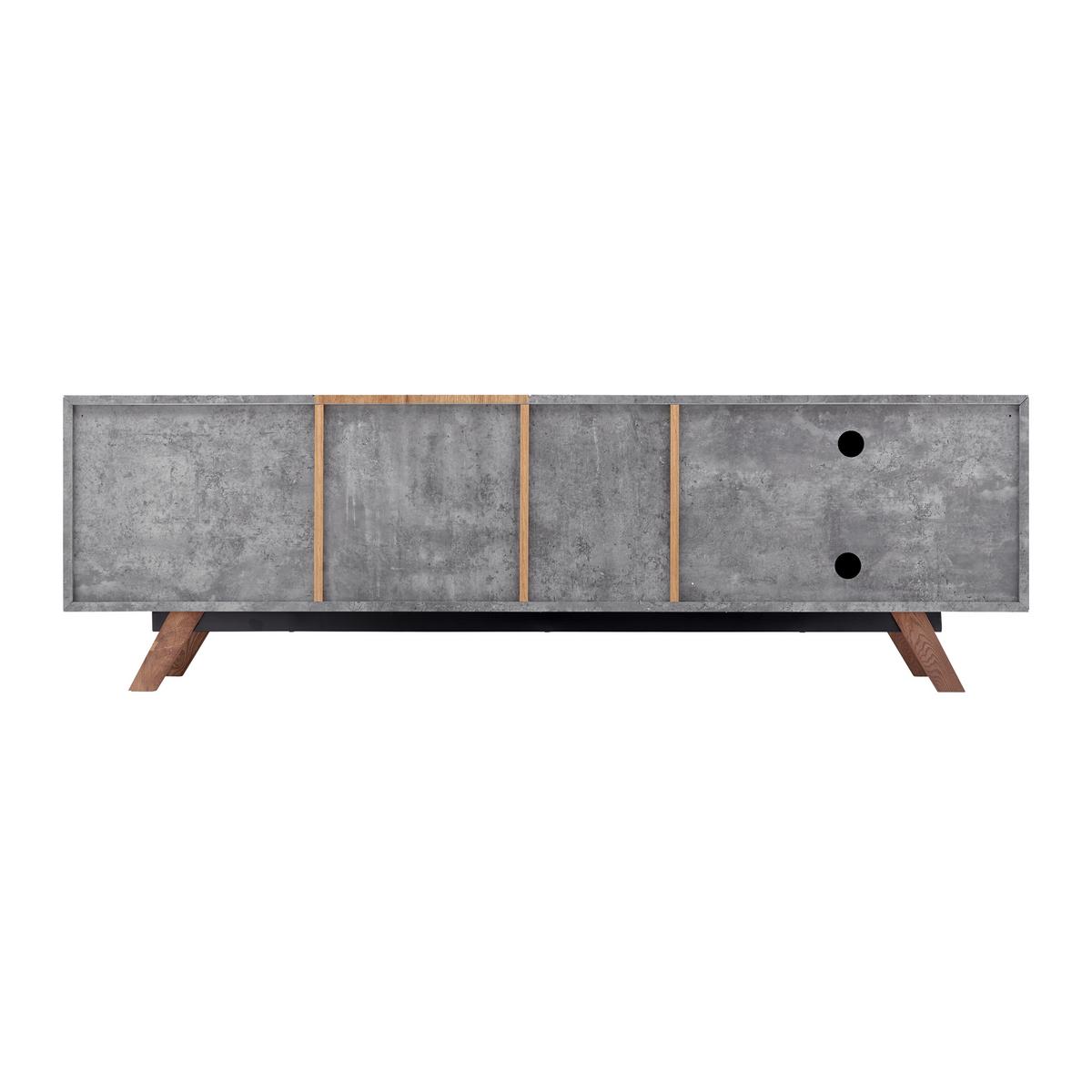 TV diel CASPER - sivá/farba duba, Modern, drevo (180/55/40cm) - Modern Living