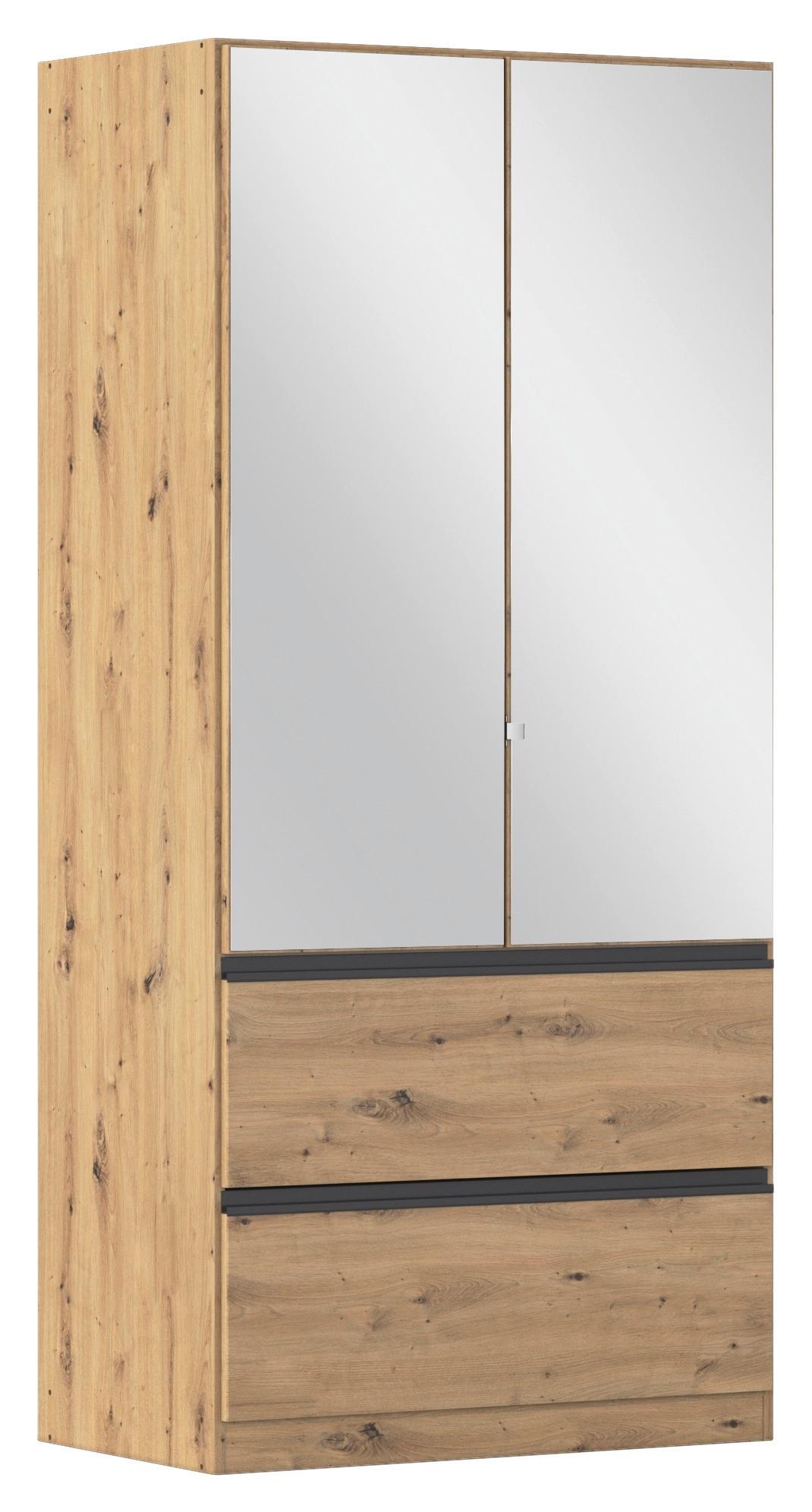 Drehtürenschrank Costa Eiche Artisan Dekor - Eiche Artisan, MODERN, Holzwerkstoff (91/197/54cm) - Rauch Möbel