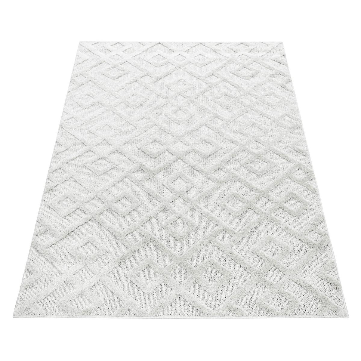 Tkaný koberec 60x110cm, krémová - krémová, Konventionell, textil (60/110cm)