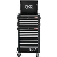 Werkstattwagen Profi Standard Schwarz/Sliberfarben B:72,4cm - Silberfarben/Schwarz, Basics (72,4/145,8/47cm)