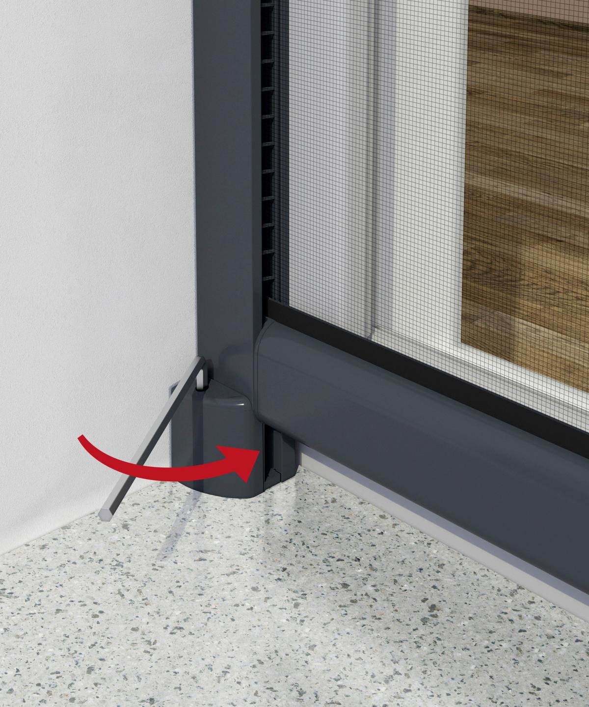 Fliegengitter Fenster 160x160 Cm Anthrazit Ohne Bohren - Anthrazit, Basics (160/160cm)