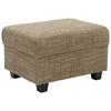 Polsterhocker Norma Braun/beige Webstoff H: 41 Cm - Wengefarben/Beige, Design, Textil (67/41/52cm) - MID.YOU