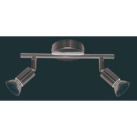 LED-Strahler Marko 2-Flammig verstellbar L: 22,5 cm - Chromfarben/Nickelfarben, KONVENTIONELL, Metall (22,5/8/14,5cm) - Luca Bessoni