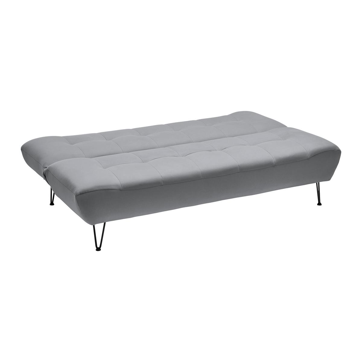 Rozkládací pohovka GELI šedá - černá/světle šedá, Moderní, kov/dřevo (192/88/97cm) - P & B