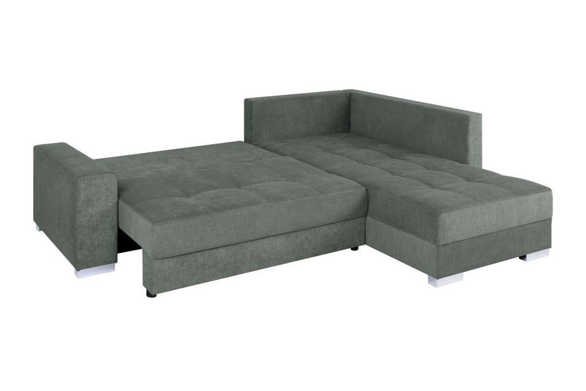 Sedačka LARS, oboustranná, petrolejová / antracitová - petrolej/černá, Design, textil/plast (260/218cm)