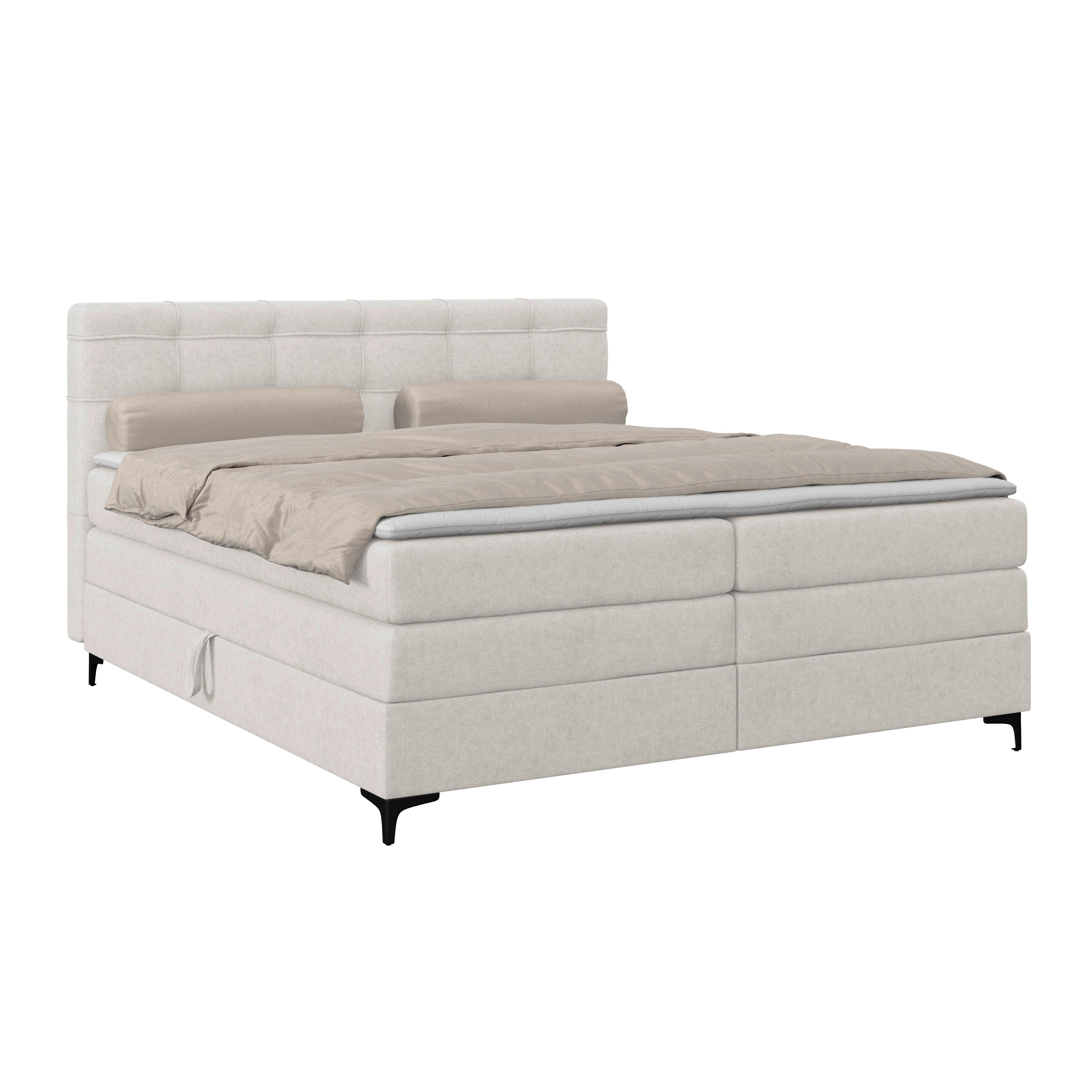 Boxspringbett mit Matratze 160x200 Mitto Beige