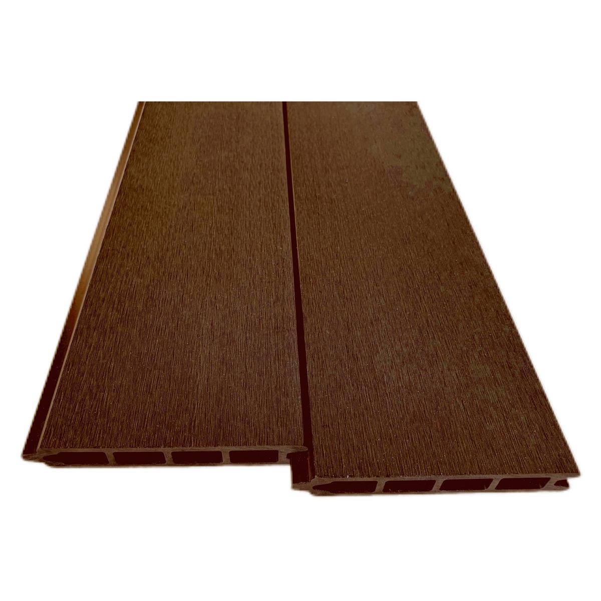 Sichtschutz Helios - Braun, MODERN, Holzwerkstoff/Kunststoff (180/180/21cm) - Beldano