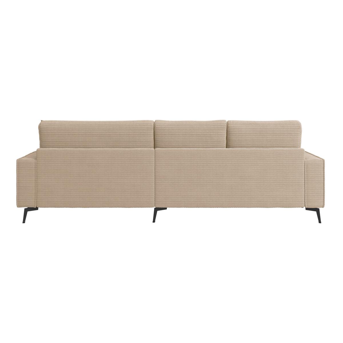 Rohová sedačka ZERO, pravá, světle šedá / béžová - černá/světle šedá, Trend, textil (286/173cm)