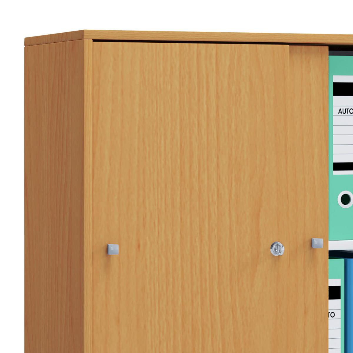 Aktenschrank versperrbar Lona Buche Dekor B: 70 cm - Buchefarben, Basics, Holzwerkstoff (70/74/37cm) - MID.YOU