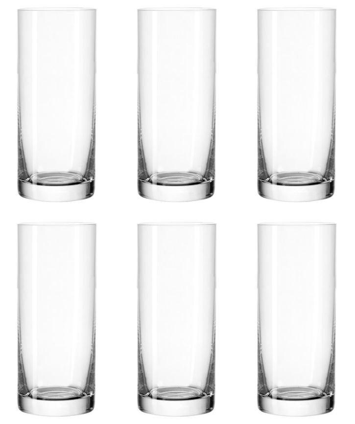Gläserset Klar B: 6,4 cm - Klar, Basics, Glas (6,4/14,5/6,4cm) - Leonardo
