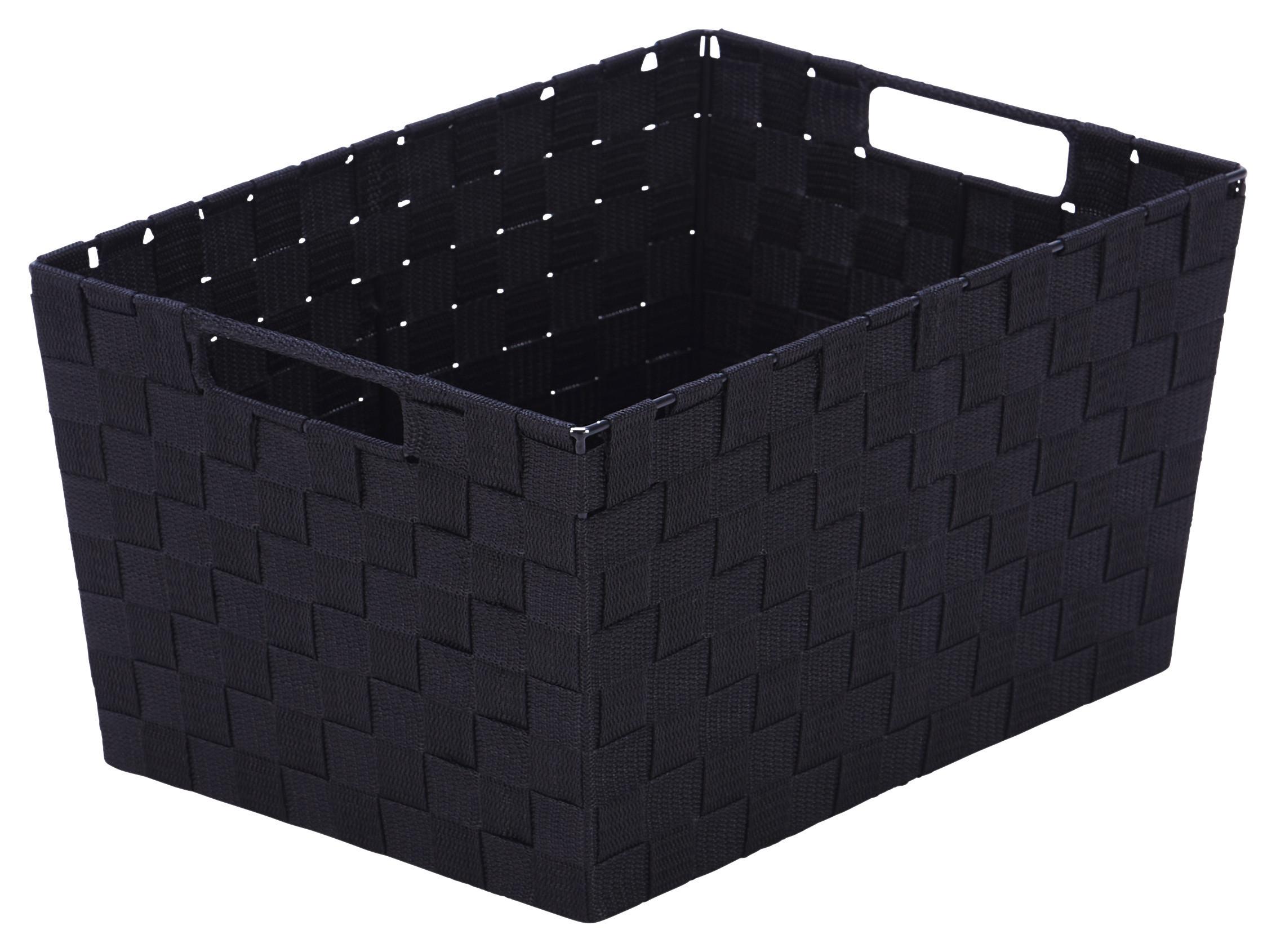 Regalkorb Carolyn - Schwarz, Basics, Kunststoff (41/21/29cm) - Ondega