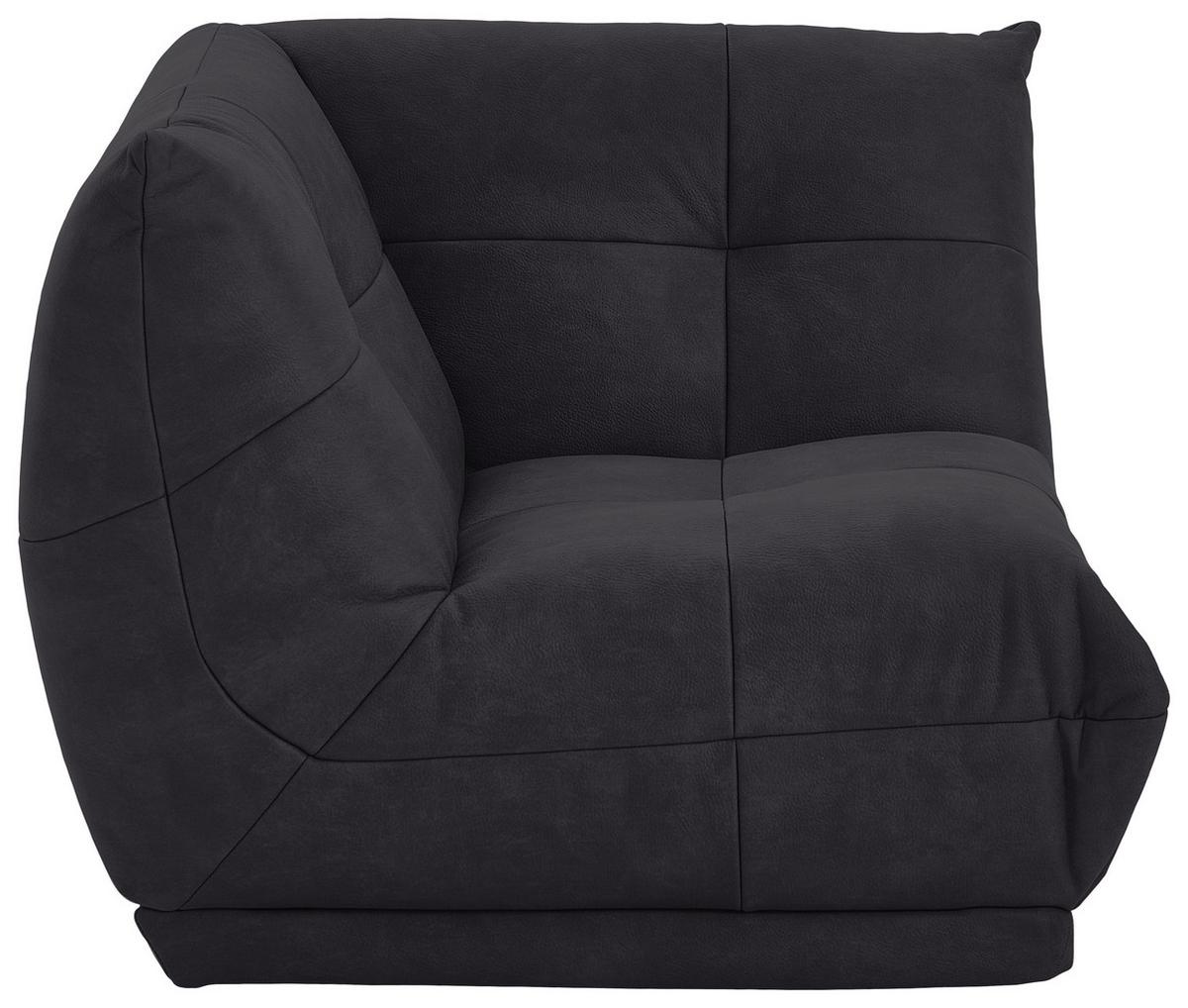 Modul Sofa Giselle Ecke B: 105 Cm Schwarz - Schwarz, Trend, Textil (105/80/105cm) - Livetastic