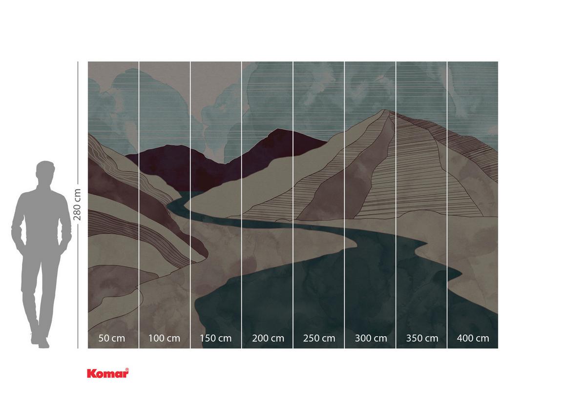Fototapete Terra - Multicolor, Trend, Papier (400/280cm) - Komar