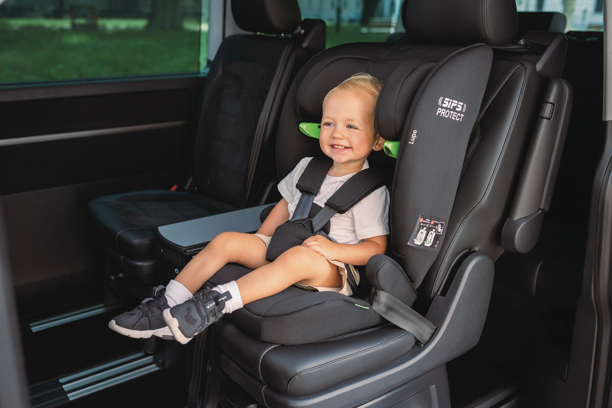 Kinderautositz Lupo I-Size - Schwarz, Basics, Kunststoff/Textil (44/62/48cm) - Osann