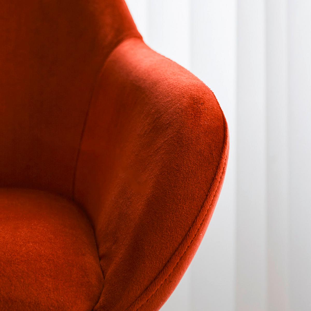 Barhocker-Set Casper Rostfarben B: 55 cm - Rostfarben/Cognac, MODERN, Textil/Metall (55/109/57cm) - MID.YOU