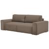 Schlafsofa Vouge Braun Bettkasten, B: 255 Cm - Buchefarben/Schwarz, KONVENTIONELL, Textil (255/86/123cm) - Livetastic