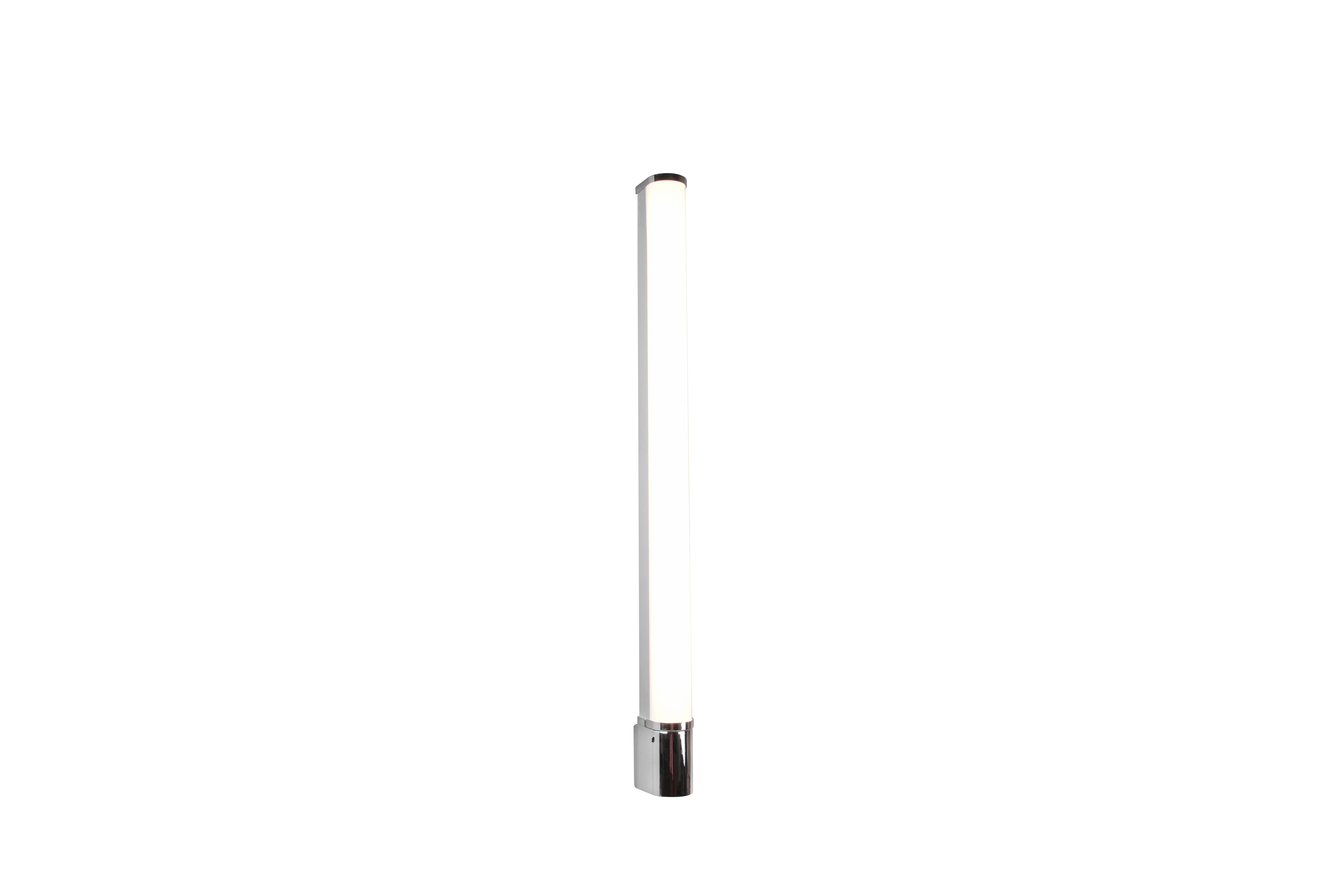 Bad-wandleuchte Ip44 1-flammig Mit Schalter Inkl. Steckdose - Chromfarben, Basics, Kunststoff/Metall (79/5,5/7cm) - Trio Leuchten