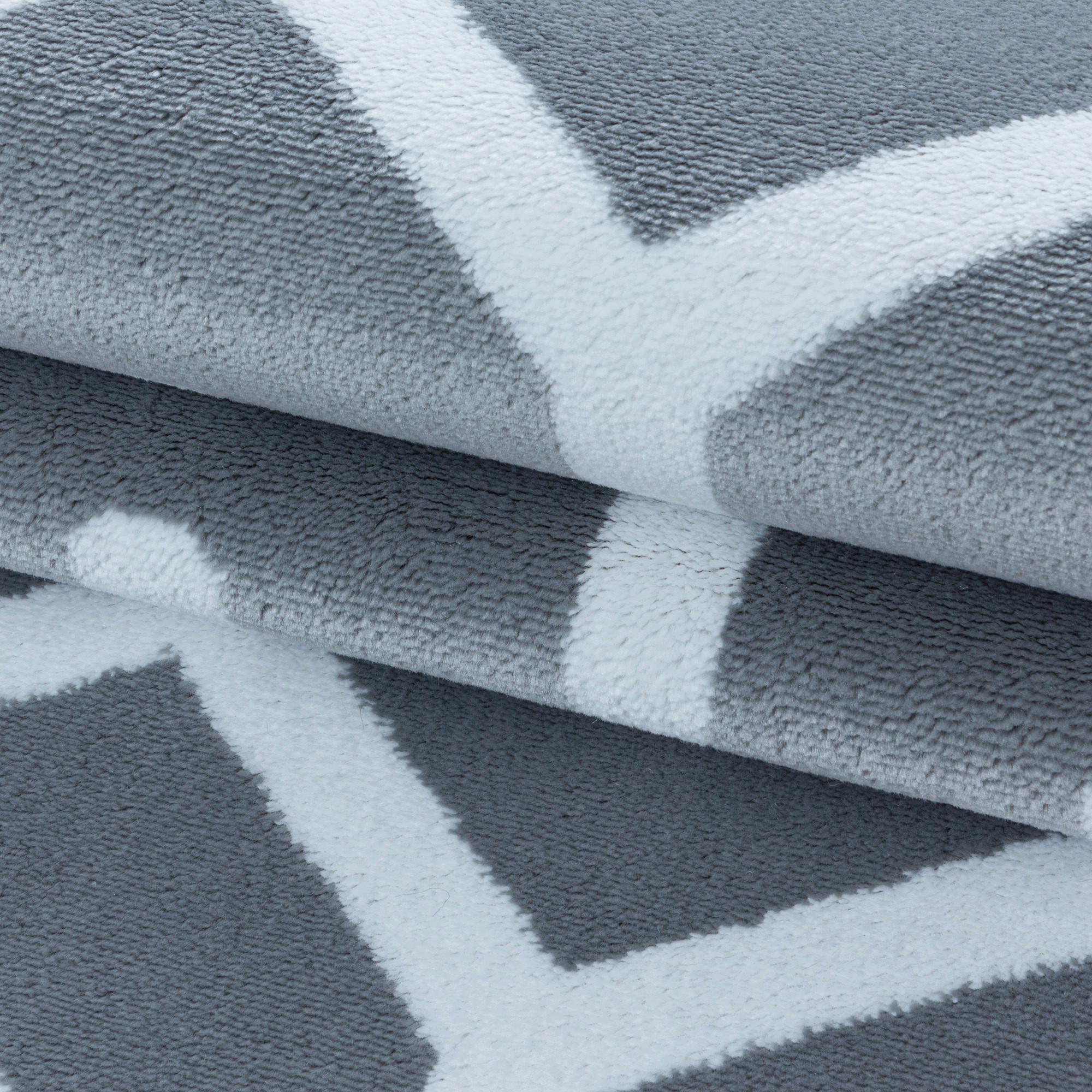 Webteppich Grau Costa 240x340 cm - Grau, Design, Textil (240/340cm)